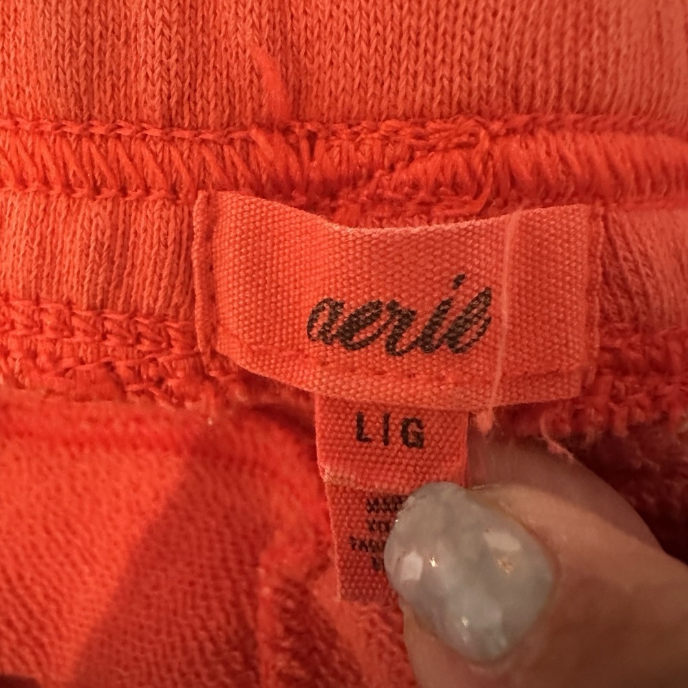 Offline By Aerie Sweatpants Joggers Large Orange With Drawstring. - Picture 7 of 8
